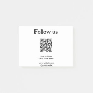 Post-it® Suivez-nous sur les réseaux sociaux, scannez le co