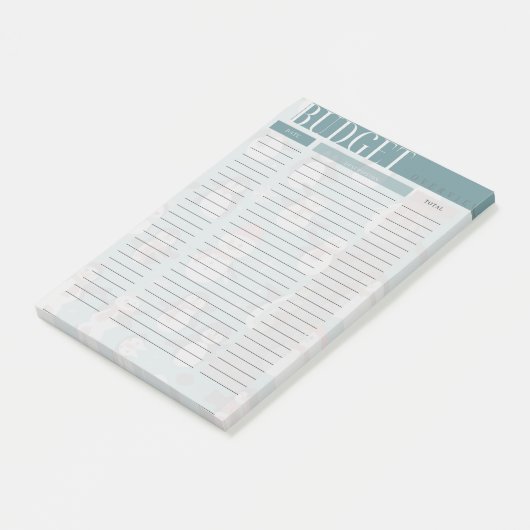 Post-it® Suivi budgétaire Aperçu Snowman Post it note (Incliné)