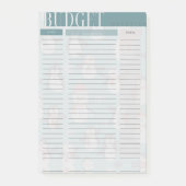 Post-it® Suivi budgétaire Aperçu Snowman Post it note (Devant)