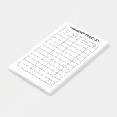 Post-it® Suivi de paiement personnalisé (Incliné)