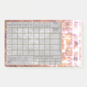 Post-it® Suivi de score 40 K et rapport de bataille, avec n