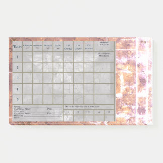 Post-it® Suivi de score 40 K et rapport de bataille, avec n