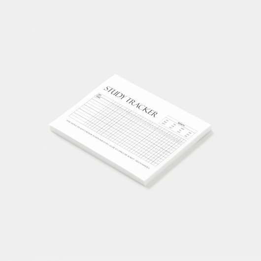 Post-it® Suivi d'étude | Mois | 31 Jours | Sujet | Progrès (Incliné)