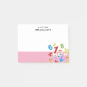 Post-it® Sujet mathématique qui compte la citation mathémat (Devant)