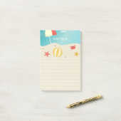 Post-it® Summer Beach Bord de mer Personnalisé (Sur un bureau)