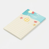 Post-it® Summer Beach Bord de mer Personnalisé (Incliné)