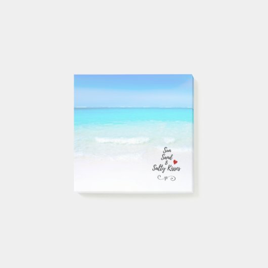 Post-it® Sun Sand and and Salty Kisses Tropical Beach (Devant)