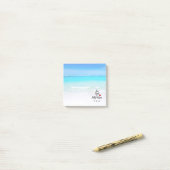 Post-it® Sun Sand and and Salty Kisses Tropical Beach (Sur un bureau)