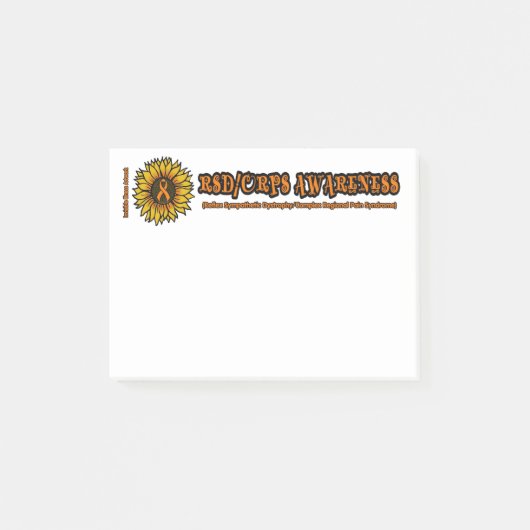 Post-it® Sunflower/Awareness...RSD/CRPS (Devant)