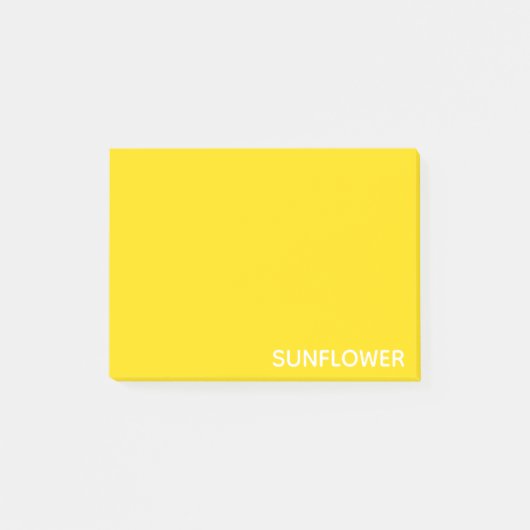 Post-it® Sunflower jaune Nom de la couleur (Devant)