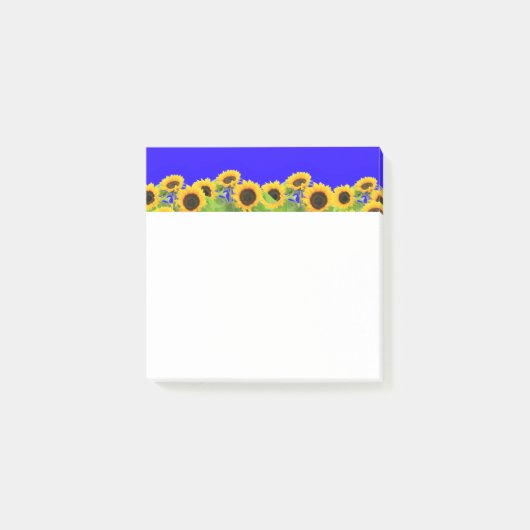 Post-it® Sunflower Post it Notes Ukraine Drapeaux couleurs (Devant)