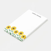 Post-it® Sunflowers - Ajouter Votre Nom (Incliné)