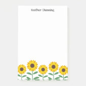 Post-it® Sunflowers - Ajouter Votre Nom (Devant)
