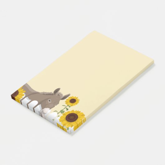 Post-it® Sunflowers' et Donkey (Incliné)