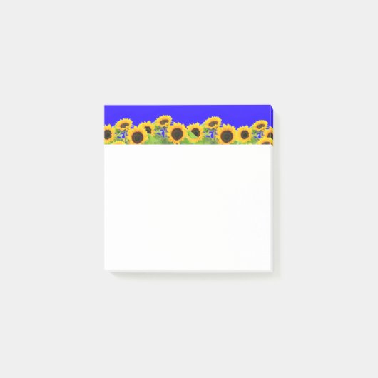 Post-it® Sunflowers Post it Notes couleurs du drapeau ukrai (Devant)