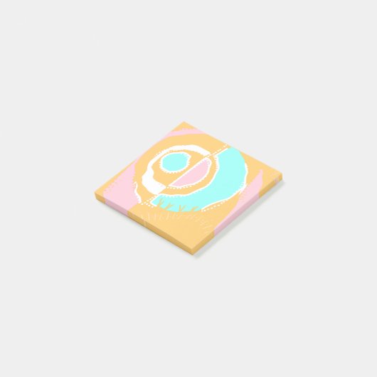 Post-it® Sunrise Ethnic Circle - Pink Orange Spearmint (Incliné)