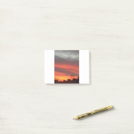 Post-it® Sunset de la Nouvelle Angleterre (Sur un bureau)