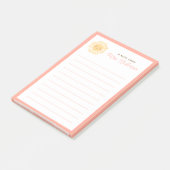 Post-it® Sunshine Cadeau d'appréciation personnalisé enseig (Incliné)