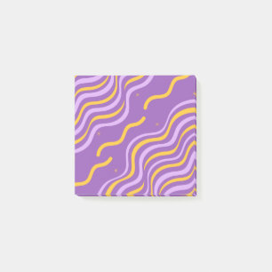 Post-it® Super bande de violet jaune printemps Abstrait