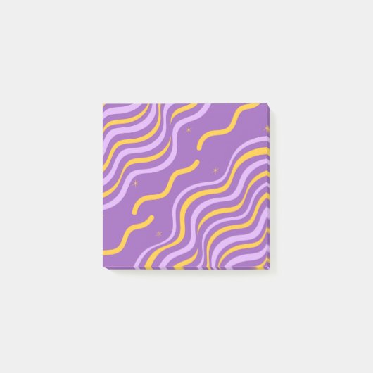Post-it® Super bande de violet jaune  printemps Abstrait (Devant)