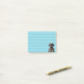 Post-it® Super Chiot Danse (Sur un bureau)