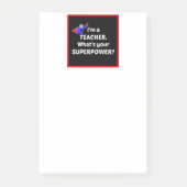 Post-it® Super pouvoir enseignant (Devant)