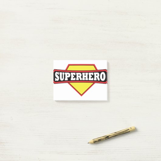 Post-it® Superhero (Sur un bureau)