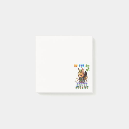 Post-it® Sur la chasse guerrière de Pâques (Devant)