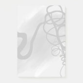 Post-it® Sur la grille : gris Abstrait, noir et blanc (Devant)