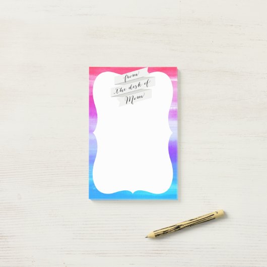 Post-it® sur le bureau de la mère bloc-notes 4x6 (Sur un bureau)