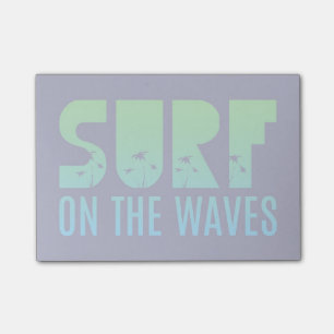 Post-it® Surf sur l'affiche de vagues