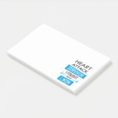 Post-it® Survivant de l'attaque cardiaque, je me suis battu (Incliné)