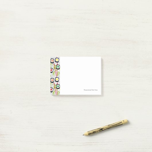 Post-it® Sushi arrière - plan (Sur un bureau)