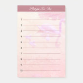 Post-it® Swan Lake Choses à faire sur Rose Gold Lined (Devant)