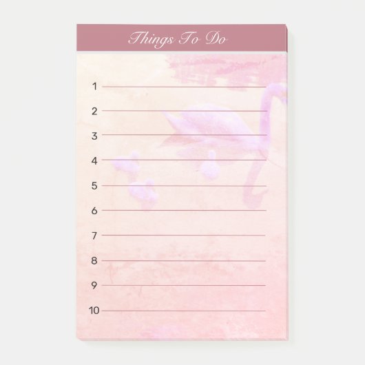 Post-it® Swan Lake Choses à faire sur Rose Gold Lined (Devant)