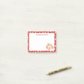 Post-it® Sweet Christmas Gingerbread Motif de cookies (Sur un bureau)