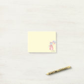Post-it® Sweet Little Mouse Ajouter Nom Choisir Couleur Pos (Sur un bureau)
