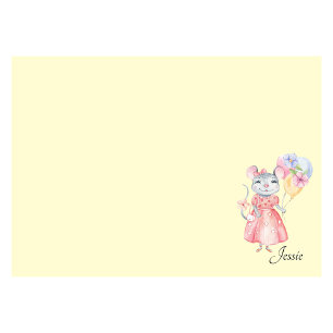 Post-it® Sweet Little Mouse Ajouter Nom Choisir Couleur Pos
