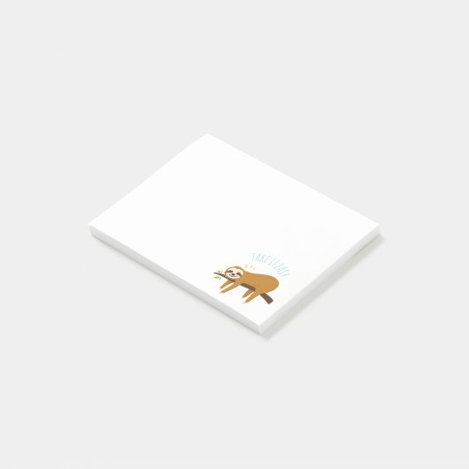 Post-it® Sweet Napping Sloth "Take It Easy" (Incliné)