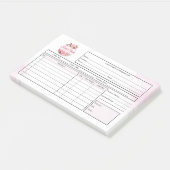 Post-it® Sweet Treats Bakery Receipt Invoice (Incliné)