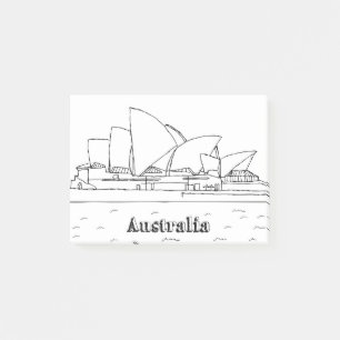 Post-it® Sydney Australie Art Vacances Dessin Vacances Art