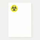 Post-it® Symbole BioHazard Jaune (Devant)