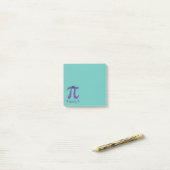 Post-it® Symbole Blueberry Pi Math Cadeau enseignant (Sur un bureau)
