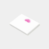Post-it® Symbole bouddhiste rose d'origine Fleur Lotus (Incliné)