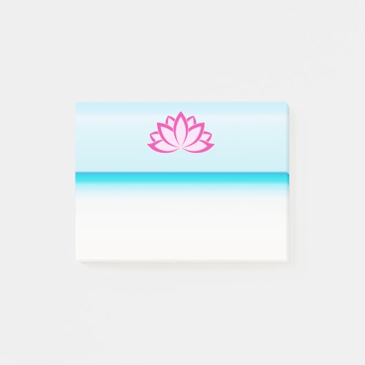 Post-it® Symbole bouddhiste rose d'origine Fleur Lotus (Devant)