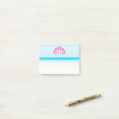 Post-it® Symbole bouddhiste rose d'origine Fleur Lotus (Sur un bureau)