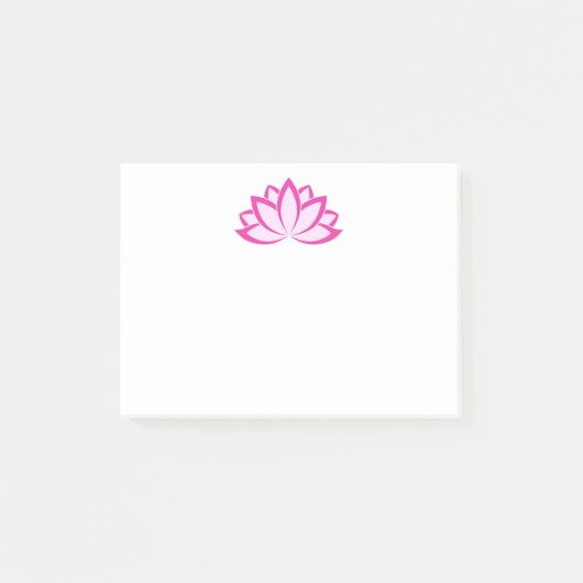 Post-it® Symbole bouddhiste rose d'origine Fleur Lotus (Devant)