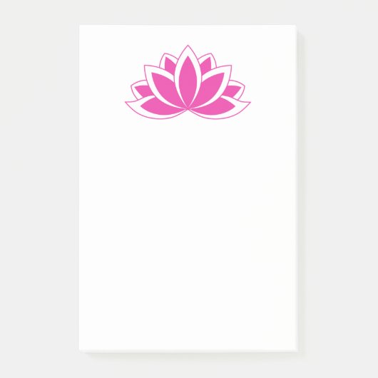 Post-it® Symbole bouddhiste rose d'origine Fleur Lotus (Devant)