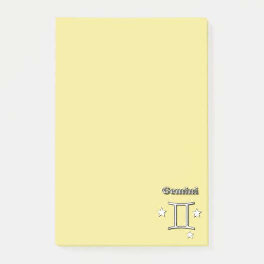Post-it® Symbole chrome Gemini (Devant)