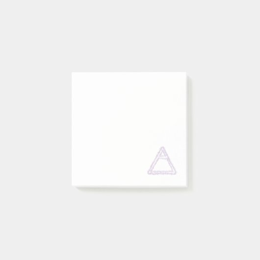 Post-it® Symbole d'alchimie de l'élément d'air émietté (Devant)